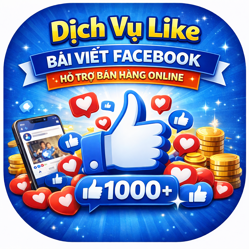 Dịch Vụ Like Bài Viết Facebook Hỗ Trợ Bán Hàng Online