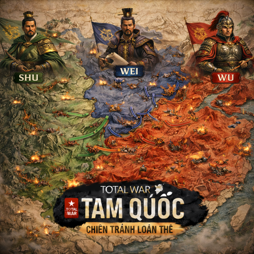 Total War: Three Kingdoms + DLC – Đại Chiến Tam Quốc Trên PC
