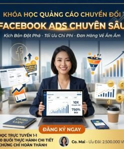 Khóa học Facebook Ads chuyển đổi chuyên sâu – Scale mạnh doanh thu, tối ưu từng đồng quảng cáo