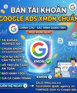 ⚡ Tài Khoản Google Ads XMDN – Setup Nhanh, Chạy Ngay  Mô tả ngắn: