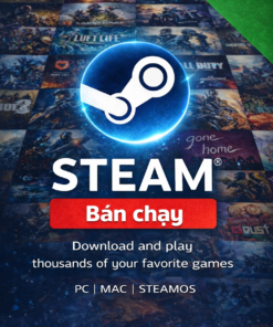 USD Steam Wallet Card Sẵn - Cần mua gói chuyển vùng nếu sử dụng ở VN