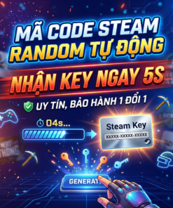 Mã Code Steam Random Tự Động - Nhận Key Ngay 5s - Uy Tín, Bảo Hành 1 Đổi 1.