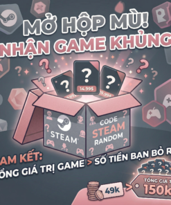 Code Steam Random cam kết tổng giá trị game luôn lớn hơn số tiền bạn bỏ ra!