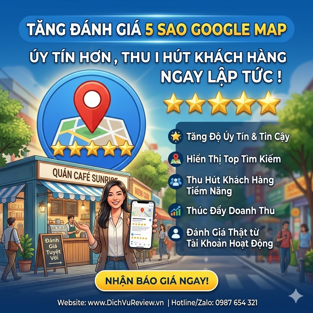 Tăng Trưởng Khách Hàng Nhờ Sức Mạnh Của Review 5 Sao