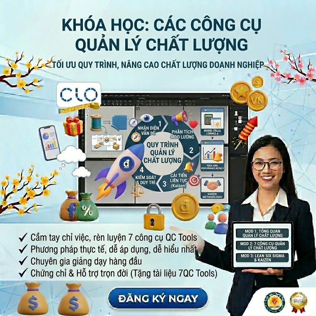 Khóa Học Công Cụ Quản Lý Chất Lượng – Tối Ưu Quy Trình, Nâng Cao Hiệu Suất Doanh Nghiệp