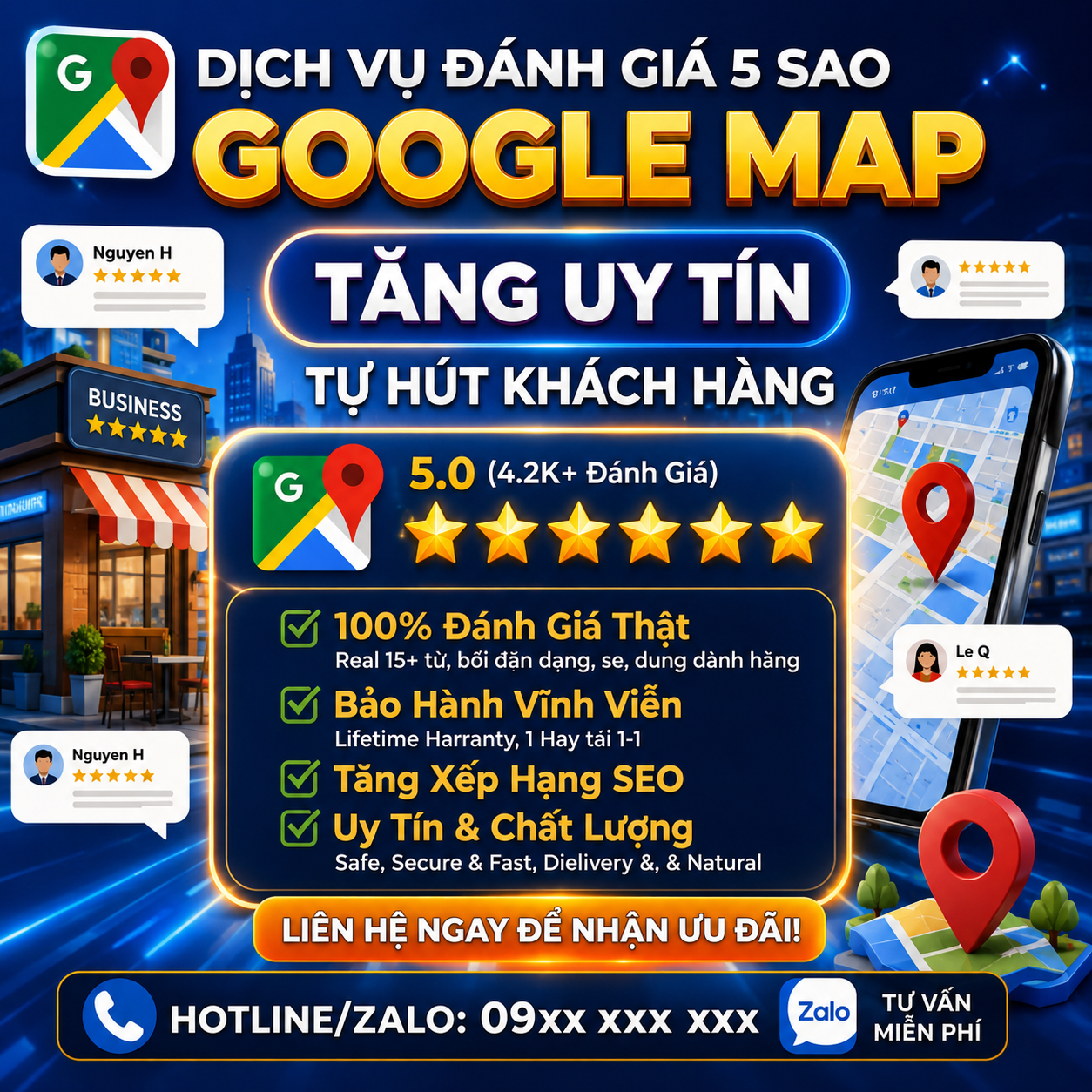 Tài khoản Google Maps – Tăng Đánh Giá & Cải Thiện Điểm Số Nhanh Chóng